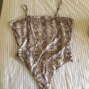 Shein snakeskin bodysuit